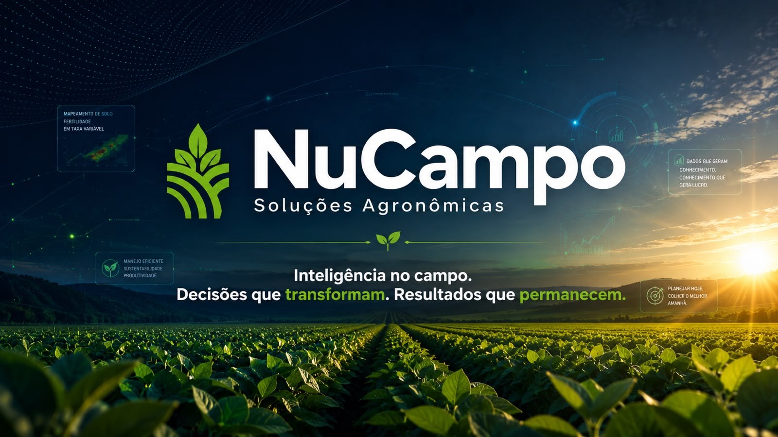 NuCampo Soluções Agronômicas — Inteligência no campo. Decisões que transformam. Resultados que permanecem.